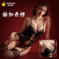 杰士邦黑色性感蕾丝连体衣M码